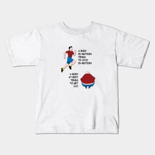 A Body in Motion Kids T-Shirt